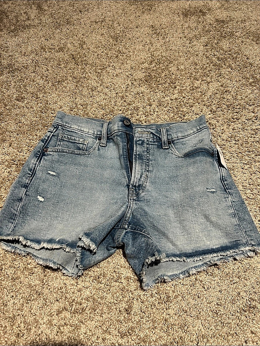 Old Navy High-Waisted OG Jean Shorts -- 4-inch inseam Blue Size 4
